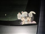 automatic transmission car sticker anime