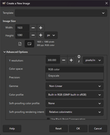 gimp-colorspace-options