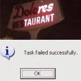 dolores restaurant sign task failed succesfully