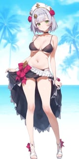 rule34.xxx 10183076 1girls 2024 ai ai_generated alternate_costume belly_button big_breasts bikini bikini_bottom full