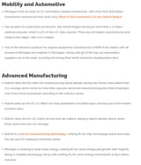 manufacturing