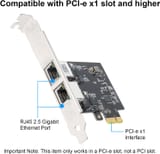 2.Gbit dual port PCIe Ethernet card