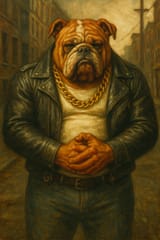 20250804_2012_Bulldog Biker Style_remix_01k1vwer9jexm8nfm1xbs1xzav