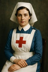 20250804_2111_Vintage Military Nurse Portrait_simple_compose_01k1vzvw7be45875fcq2becv3d