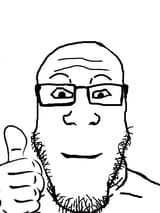 thumbs up soyjak