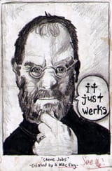 g steve jobs portrait
