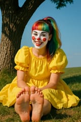 20250808_0928_Clown Under the Tree_simple_compose_01k2519ptmfnsvm2ff9nz4by14