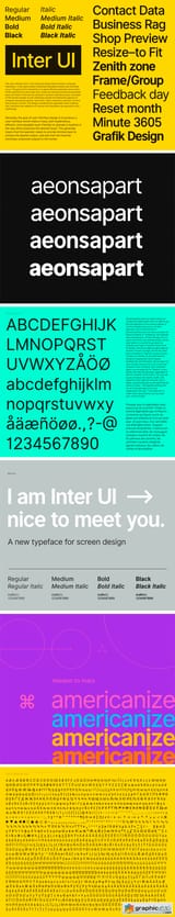 inter UI font family