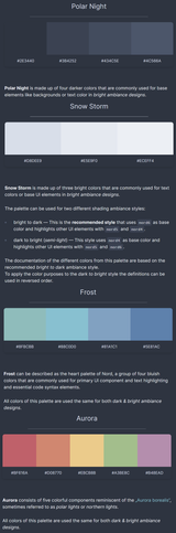 nord color palette