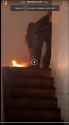 Molotov Kangz - Nigger Arsonist sets himself on fire during BLM 2020 Floyd Chimpout Riots_thumb.jpg