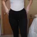 Hannah Garske - FASHION NOVA LEGGINGS TRY ON HAUL (QOBPhhFpQVY) - 03 - Blonde Youtuber Black Tracksuit Pants Butt_thumb.jpg