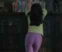 Fran Drescher Celebrity Jewish Brunette Butt Pants Satin Purple Candid SFW Ass_thumb.jpg