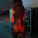 Dua Lipa Butt Layered Cake Leotard Latex Fishnets Walking Brunette Albanian Celebrity Singer_thumb.jpg