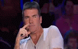 shock reaction Simon Cowell
