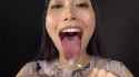 Yumika Saeki Asian Japanese Face Mouth Tongue Saliva Spit_thumb.jpg