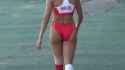Brunette Butt Shorts Lycra Wedgie Adjustment Malta Maltese Woman Athlete Olympics_thumb.jpg
