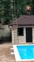 Retard attempts to dive in pool from roof, using the gutter as a springboard. Smacks into Concrete, Dead_thumb.jpg