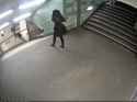 German woman kicked down stairs by shitskin migrant, as a mysterious bottle spontaneously appears_thumb.jpg