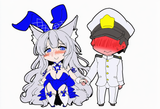 1girl, 1boy, artist_shinapuu, shinano (visions of fantasy) (azur lane), commande s-1643541867