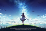 Beneath a tempest of light and shadow, there she stood solitary and utterly unyi s-2531166030