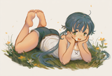 1girl, ciel (paradis47), painterly, the pose, no text, large breasts, cum on fac s-4247116266