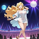A princess on the floor