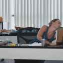 Olivia Wilde sweaty armpit sniff brunette celebrity Drinking Buddies_thumb.jpg
