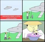 Aliens land in China