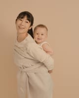 Japanese woman Sayuri Fujita with her white sperm fathered baby