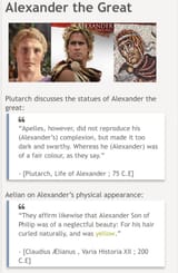 Alexander&#039;s Appearance