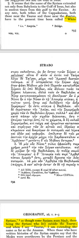 white and black Syrians from Strabo&#039;s 16th book