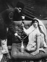 African eunuch and Persian concubine (exotic temptress)