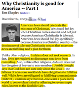 Why Christianity is good for America