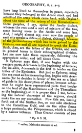 Strabo Book 8 on the Return of the Sons of Herakles and the Doric Invasion