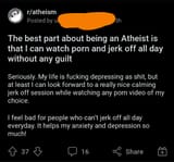 atheist porn worship