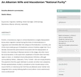 Marriage Between Macedonian Men and Alb. Women