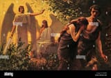 adam-and-eve-cast-out-of-the-garden-of-eden-biblical-illustration-ERHEBF-4088663810