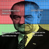 LBJ political compass