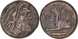 Pantikapaion Tetrachalkon from the reign of Perisades I of the Bosporan Kingdom