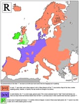 how european countries say spell r letter language