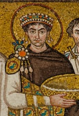 Justinian-I-detail-Church-mosaic-Ravenna-Italy