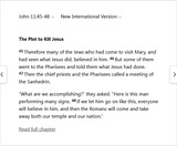 Screenshot 2025-07-16 at 06-02-27 John 11 45-48 NIV - The Plot to Kill Jesus - Therefore many - Bible Gateway