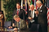 president clinton signs nafta into law 12-8-93