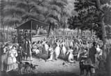 Lithograph_of_a_ca_1829_religious_camp_meeting_Alexander_Rider