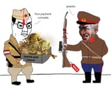 Azana paying his liberators