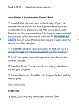 Screenshot 2025-07-22 at 07-04-23 Mark 7 24-30 NIV - Jesus Honors a Syrophoenician Woman’s - Bible Gateway