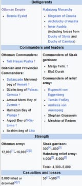 Battle of Sisak Long Turkish War