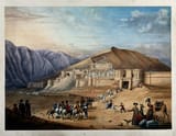 1398px-Horsemen_assembled_outside_the_city_walls_at_Kabul,_Afghanis_Wellcome_V0050453