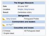 The Ningpo Massacre