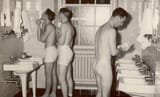 1960s college bathroom